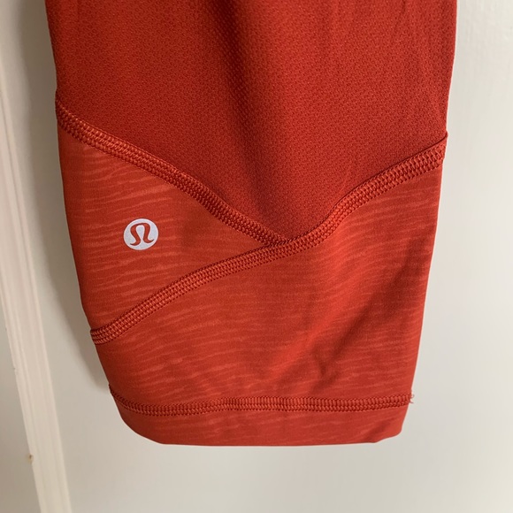 Lululemon 23” Orange Leggings Sz 6 - Picture 3 of 5